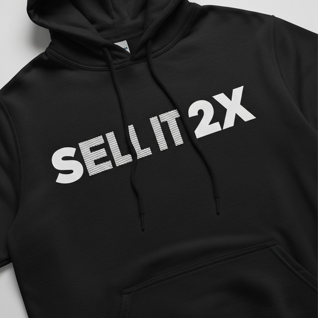 Sell It 2X Sudadera Negra