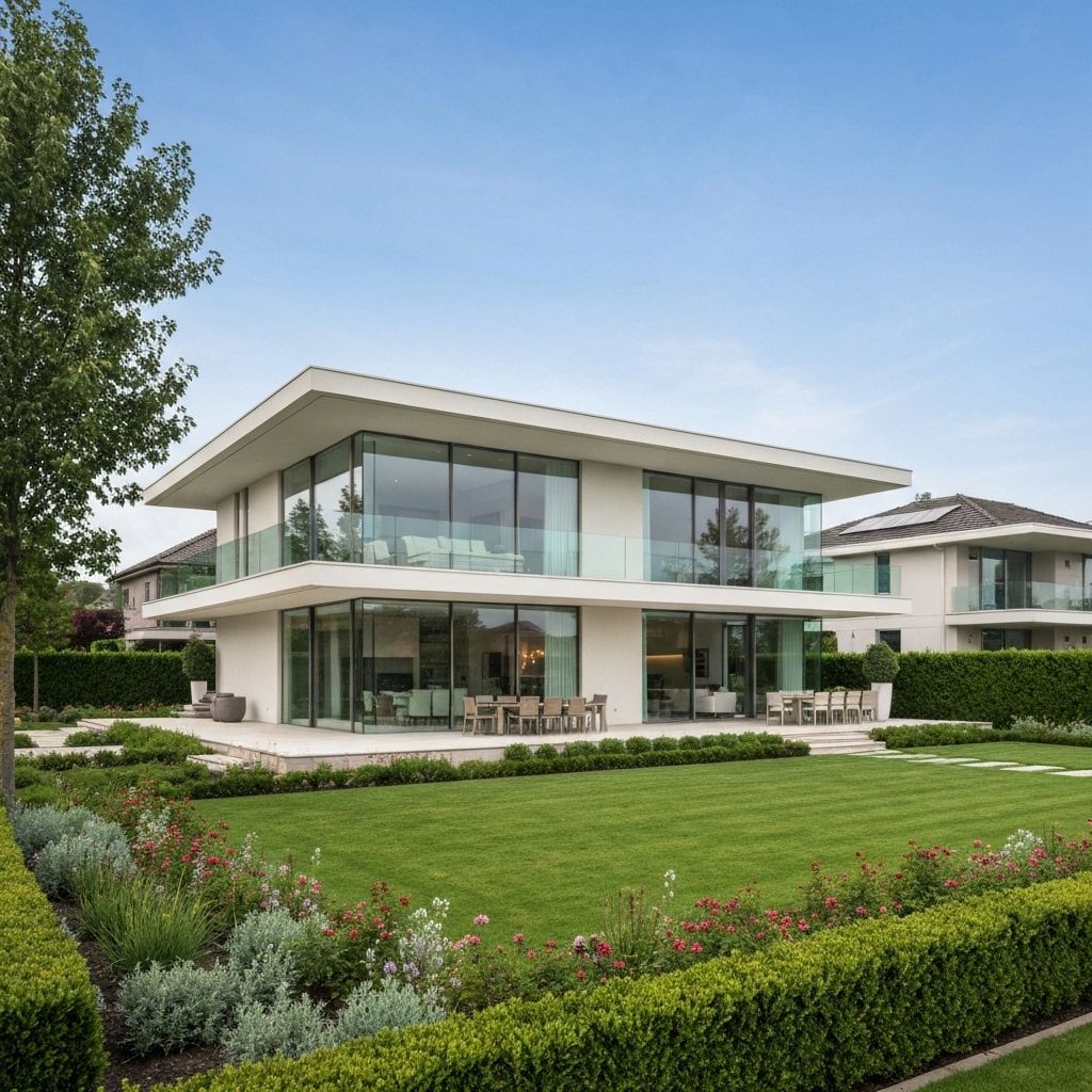 Casa Moderna con Jardín