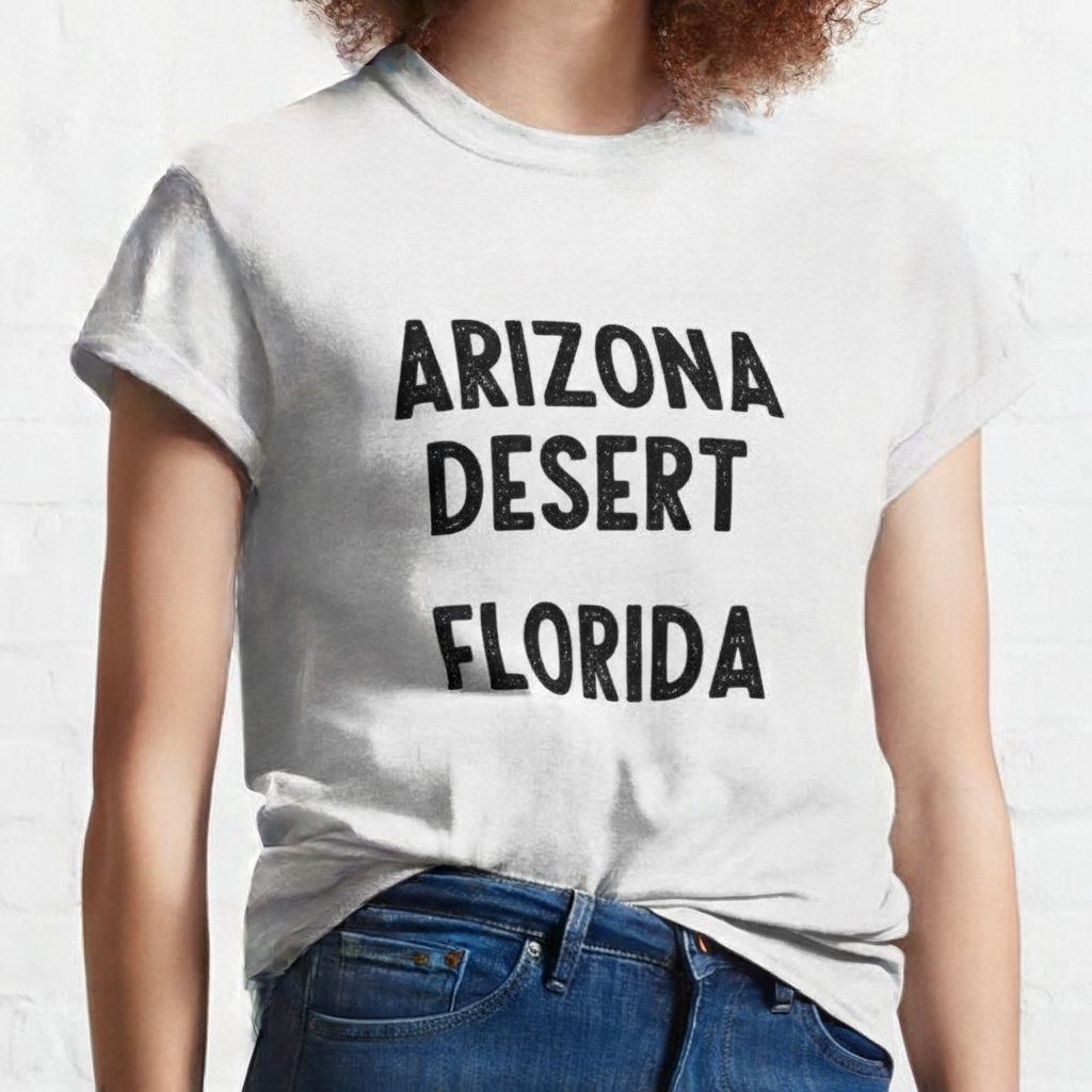 WOW! Playera Arizona Desert Florida Blanca